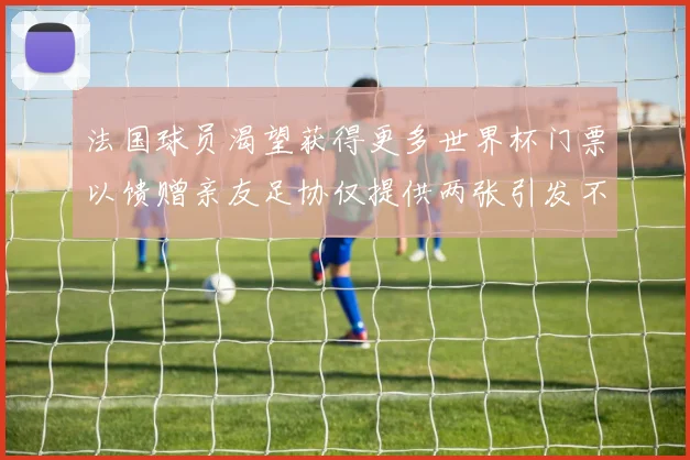 法国球员渴望获得更多世界杯门票以馈赠亲友足协仅提供两张引发不满